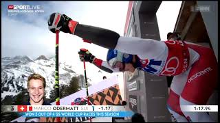 Marco Odermatt  1 Platz  Riesenslalom Adelboden 2022 [upl. by Nelyaw]