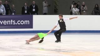 Greta and John Crafoord Juvenile Pairs 2014 US Figure Skating Championships Boston 20140107 [upl. by Fritzie]