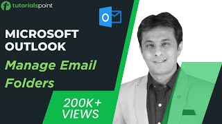 MS Outlook  Managing Email Folders  Tutorialspoint [upl. by Anemij749]