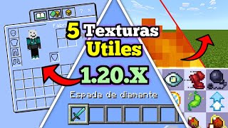 🔴 Top 5 Texturas ÚTILES para Minecraft PE 120X  Texture Packs Para MEJORAR tu Minecraft [upl. by Akeme]