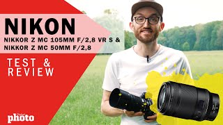 NEUE Makroobjektive von Nikon 📷 Nikkor Z MC 105mm f28 VR S amp MC 50mm f28  DigitalPHOTO Magazin [upl. by Redna307]