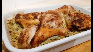 How to make Low Carb Baked Chicken and Cauliflower Rice [upl. by Krischer]