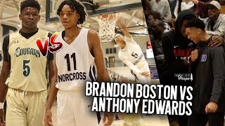 Top 20 Sophomores Brandon Boston amp Anthony Edwards FACE OFF Norcross vs HSP Comes Down To The Wire [upl. by Kudva109]