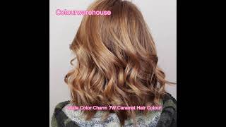 Caramel Hair Colour With Wella Color Charm 7W Caramel Permanent Hair Colour [upl. by Aligna989]