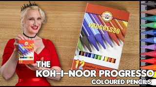 Reviewing The KohINoor Progresso Woodless Coloured Pencils  Better than Regular [upl. by Marder]