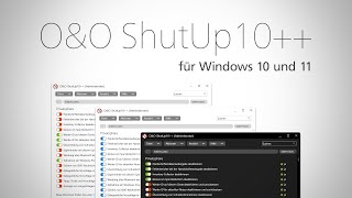 OampO ShutUp10 Für Windows 10 amp 11 mit Dark Mode [upl. by Amabel260]