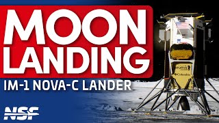 Nova C IM1 Lands on the Moon [upl. by Doralin521]