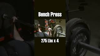 Bench Pressing 275 Lbs x 4 benchpress benchpressing [upl. by How]