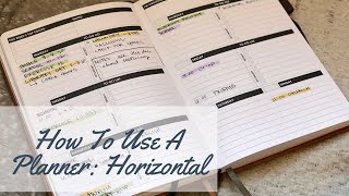 How To Use A Planner Horizontal Layout [upl. by Yentruoc]