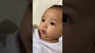 Two Months Old Baby Lia is Now Learning How To Talk newborn baby cute Smart Kids By Pherl [upl. by Oren]