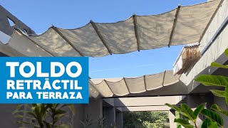 Cómo hacer un toldo retráctil para terraza [upl. by Marlyn]