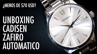 Unboxing Cadisen Automático Zafiro ¿Un Excelente Reloj Por Su Precio Análisis en Español [upl. by Cargian]