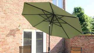 Treasure Garden 9 ft Deluxe Auto Tilt Patio Umbrella  Product Review Video [upl. by Nosnaj176]