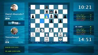 Chess Game Analysis Yossefmagil  David Alvarado7  01 By ChessFriendscom [upl. by Acima757]