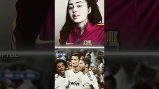 Barcelona girl reaction soccer football edit worldcup ronaldo reaction [upl. by Wilburt]