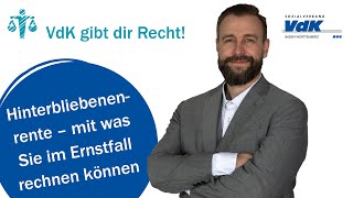 Hinterbliebenenrente – mit was Sie im Ernstfall rechnen können  VdK gibt dir Recht 55 [upl. by Nnylakcaj989]