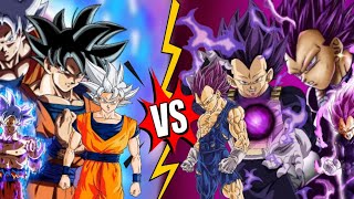 Ultra Instinct Goku Vs Ultra Ego Vegeta 🔥AnimeWithGuyDragon Ballimanime20 [upl. by Antebi]