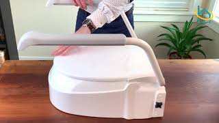 Invacare Adjustable Toilet Seat Breakdown and Assembly [upl. by Nylra217]