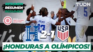 Resumen y goles  Honduras 21 Estados Unidos  Semifinal  Preolímpico 2021  TUDN [upl. by Ylellan468]