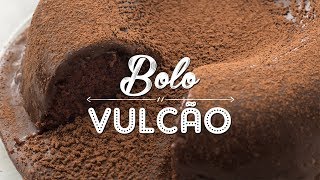 BOLO DE CHOCOLATE SIMPLES VULCÃO [upl. by Gati]