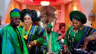 Kabiesi Oba Oniba Ekun Celebrate With Steeze High Fashion Style and Glamour His Daughters Wedding [upl. by Akiv]