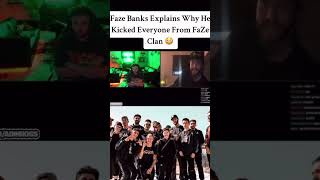 Faze banks actually explains why all the faze members kicked faze trending viral [upl. by Eniledgam]