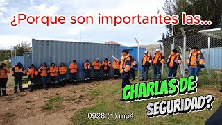 Charla de seguridad Porque son importantes las charlas de 5 minutos [upl. by Tower709]