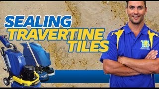 HOW TO SEAL TRAVERTINE TILES [upl. by Catherin]