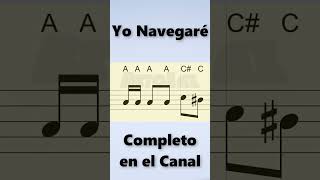 Yo Navegaré Partitura Saxofón Alto Tenor Soprano Trompeta Flauta y Violín [upl. by Ayoted236]