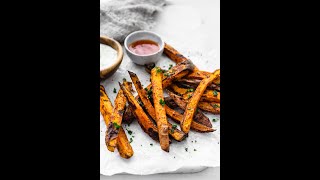 Air Fryer Sweet Potato Wedges Under 30 minutes [upl. by Sevy905]