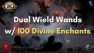 PoE 325 Dual Wield Kinetic Blast w New 100 Divine Rune Crafting Enchants  Path of Exile Settler [upl. by Learrsi]