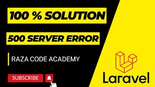 How to fix 500 error in Laravel  500 error in laravel  internal server error  laravel 9 [upl. by Aerdnuahs]