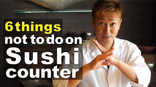 How to eat Sushi on Sushi Counter by Michelin Sushi Chef [upl. by Alleynad]