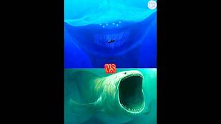 el Gran maja vs the bloop°mosasaurus°anger fish°titanoboa°blue whale°giant frog°hippocampusshorts [upl. by Drugi]