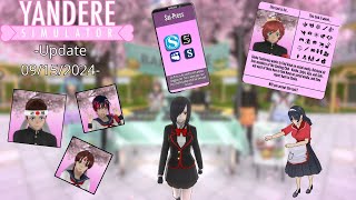 New Social Media New Task amp More  Yandere Simulator Update 15092024 [upl. by Barbara76]