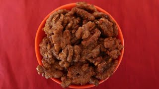 Keto Candied Walnuts Recipe  Easy Low Carb Sugar Free Cinnamon Roasted Walnuts [upl. by Siseneg]