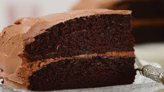 Simple Chocolate Cake Recipe Demonstration  Joyofbakingcom [upl. by Mcclary]