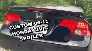 How to do install Honda civic si spoiler installation 2006 2007 2008 2009 2010 2011 8th Generation [upl. by Parish637]