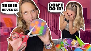 Kalli CUTS OPEN my FAVORITE FIDGET for REVENGE 🤯😤 PRANK GONE TOO FAR [upl. by Breger448]