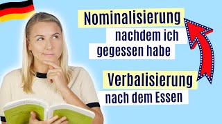 Temporalsätze mit quotnach  nachdemvor  bevorquot  Deutsch lernen B1B2C1 [upl. by Arenahs]