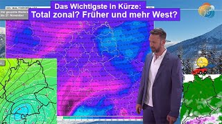 Das Wichtigste in Kürze Schon diese Woche mehr Zonalisierung Unsicherheiten bei Schnee amp Frost [upl. by Prinz]