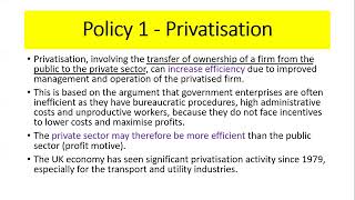 Supplyside policies for GCSE economics [upl. by Nylaret]