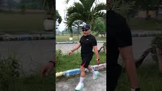 Morning Run Fun with My Loved One shorts sehat short shortvideo jogging joggingtime walk [upl. by Idolem]