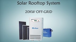 Solar rooftop system  20kW OffGrid [upl. by Agathe]