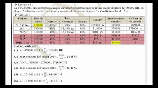 Compta  Chap 2  Les Amortisements  Partie 35 quotAmortissement dégressif [upl. by Eeliak]