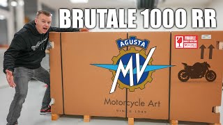 2024 MV AGUSTA BRUTALE 1000 RR Unboxing 208HP  First Start  Exhaust Sound [upl. by Elletnuahc]