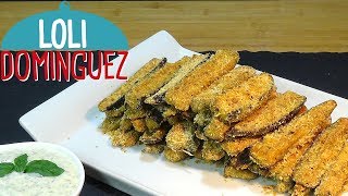 Berenjenas rebozadas al horno y salsa de yogur casera Loli Domínguez  RECETA FÁCIL Semana Santa [upl. by Aehcsrop]