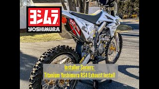 TITANIUM Yoshimura Exhaust Install on 2017 Suzuki RMZ250 [upl. by Hsejar]