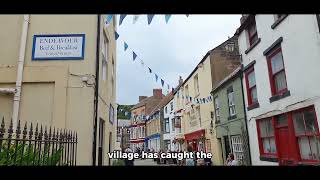 Scenic Aerial Tour Of Staithes North Yorkshire [upl. by Serge]