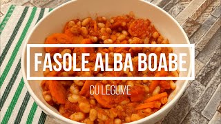 Fasole Alba Boabe cu Legume  Mancare de Fasole  Reteta de Post [upl. by Euqinobe]